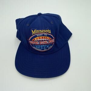 Vintage 1992 Super Bowl XXVI Minnesota Blue New Era Pro Model USA